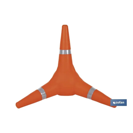 Comprar CONO TETRÁPODO REFLECTANTE 38 CM (P Cofan | almacendeferreteriacor.es