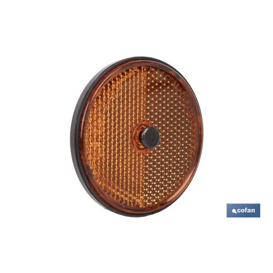 Comprar CATADIÓPTRICO REDONDO ÁMBAR Ø 60 MM Cofan | almacendeferreteriacor.es