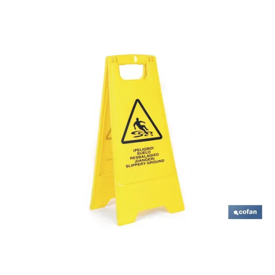 Comprar CABALLETE PELIGRO SUELO RESBALADIZO Cofan | almacendeferreteriacor.es
