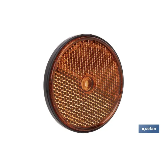 Comprar CATADIÓPTRICO REDONDO ÁMBAR Ø60 MM  Cofan | almacendeferreteriacor.es