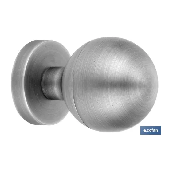 Comprar POMO PUERTA ZAMAK CROMADO (PACK: 1  Cofan | almacendeferreteriacor.es