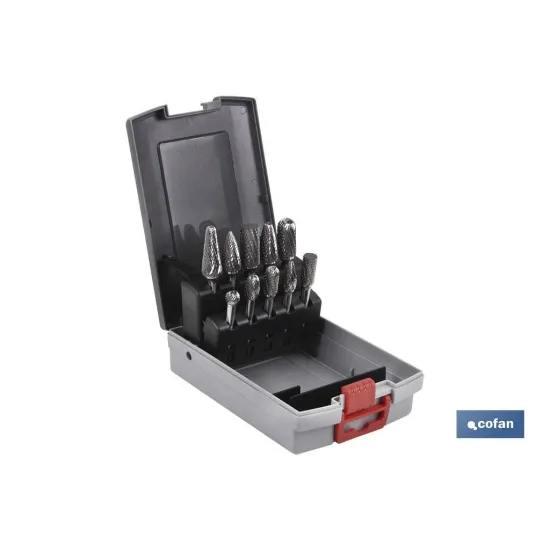 Comprar ESTUCHE FRESAS ROTATIVAS 10 UDS. (P Cofan | almacendeferreteriacor.es