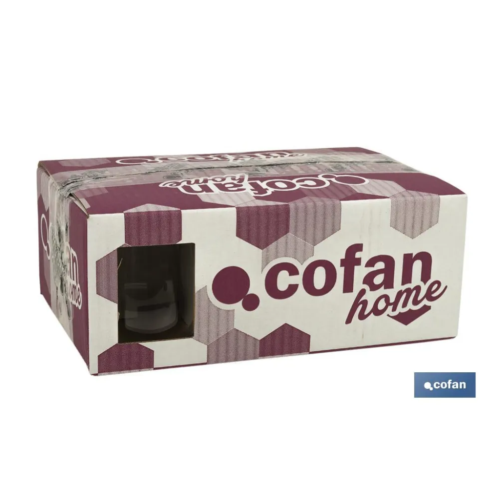 Comprar PACK 6 VASOS DE AGUA VIDRIO 38 CL M Cofan | almacendeferreteriacor.es