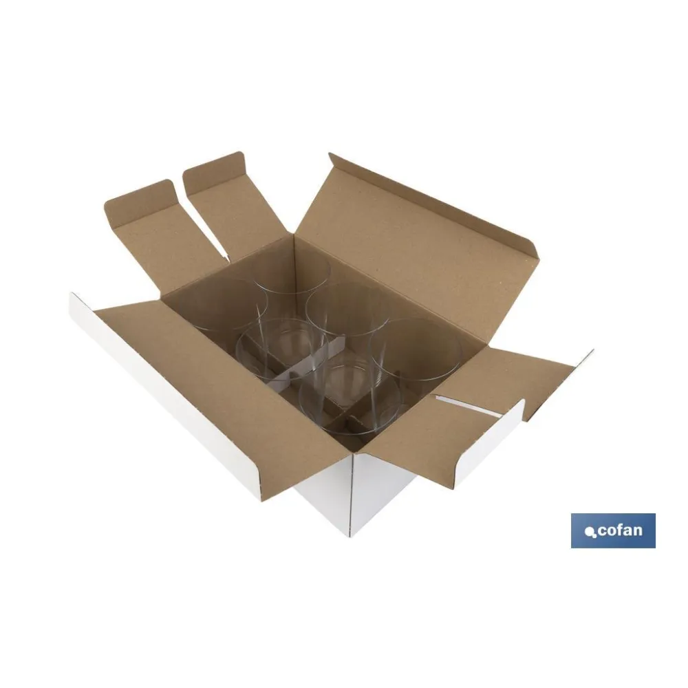 Comprar PACK 6 VASOS DE SIDRA CRISTAL FINO  Cofan | almacendeferreteriacor.es