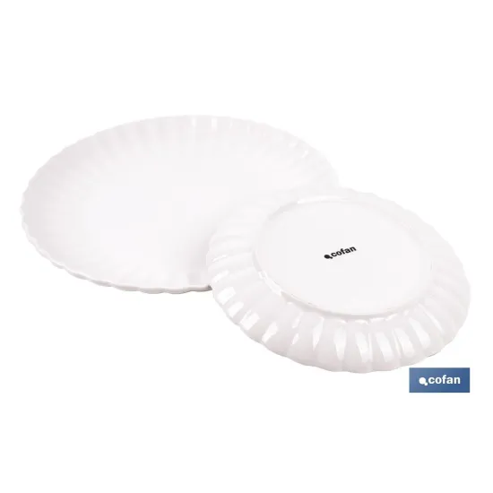 Comprar VAJILLA DE PORCELANA EN RELIEVE COL Cofan | almacendeferreteriacor.es