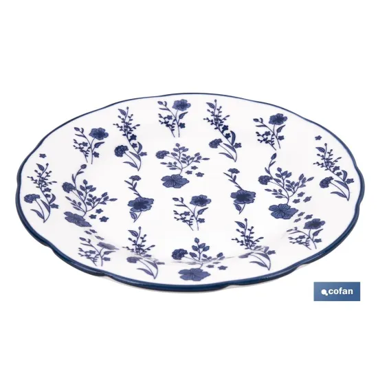 Comprar VAJILLA DE PORCELANA CON DETALLE FL Cofan | almacendeferreteriacor.es