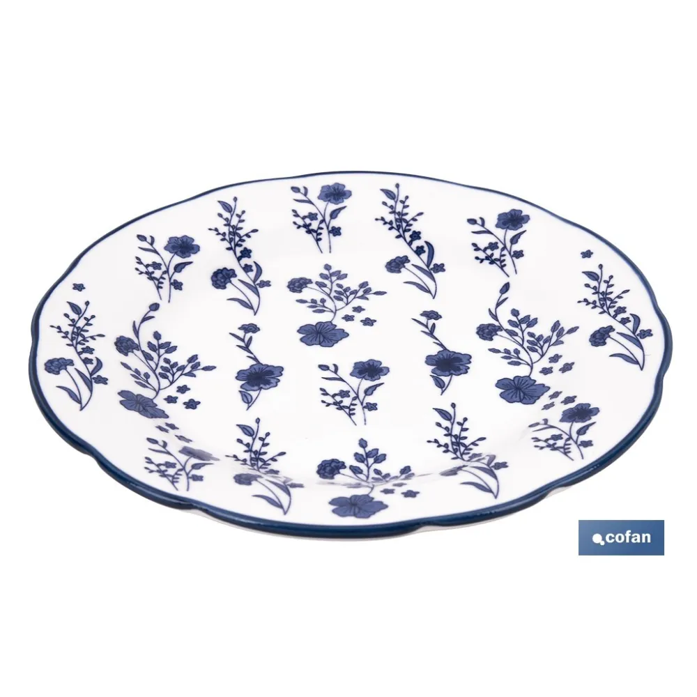 Comprar VAJILLA DE PORCELANA CON DETALLE FL Cofan | almacendeferreteriacor.es