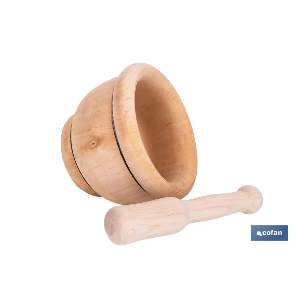 Comprar MORTERO DE MADERA CON MAZA Ø14 CM ( Cofan | almacendeferreteriacor.es