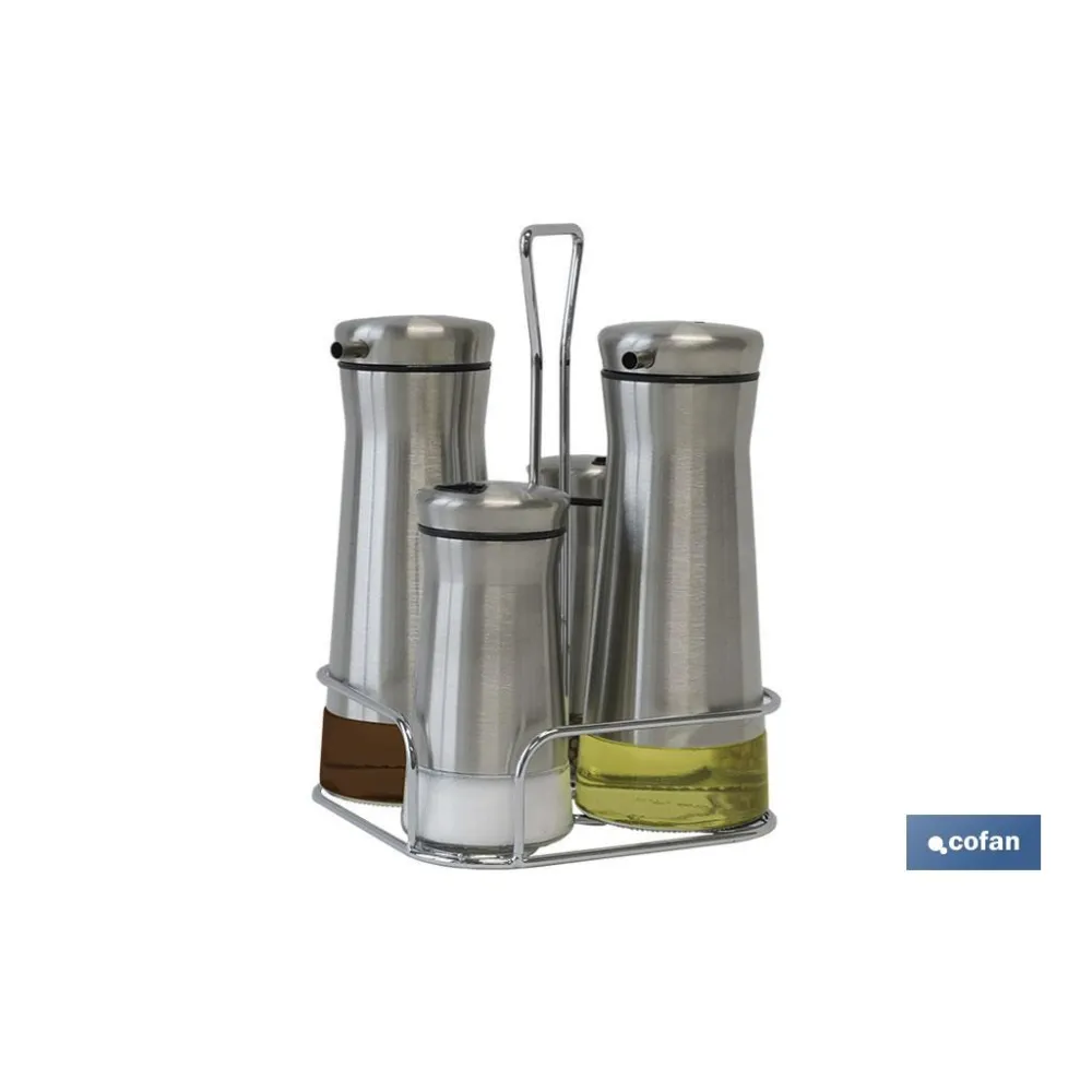 Comprar SET ACEITERA  INOX 230ml-120ml (PAC Cofan | almacendeferreteriacor.es