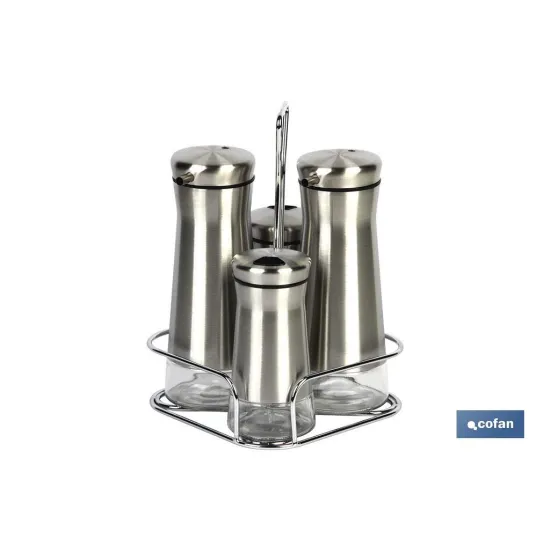 Comprar SET ACEITERA  INOX 230ml-120ml (PAC Cofan | almacendeferreteriacor.es