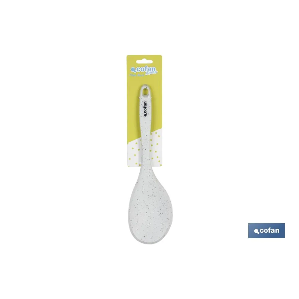 Comprar CUCHARA DE COCINA DE SILICONA BLANC Cofan | almacendeferreteriacor.es