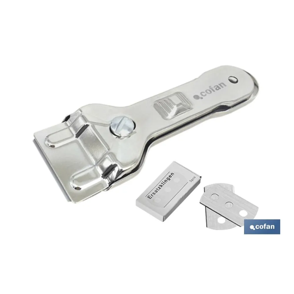 Comprar RASQUETA DE VITROCERÁMICA INOX. MOD Cofan | almacendeferreteriacor.es
