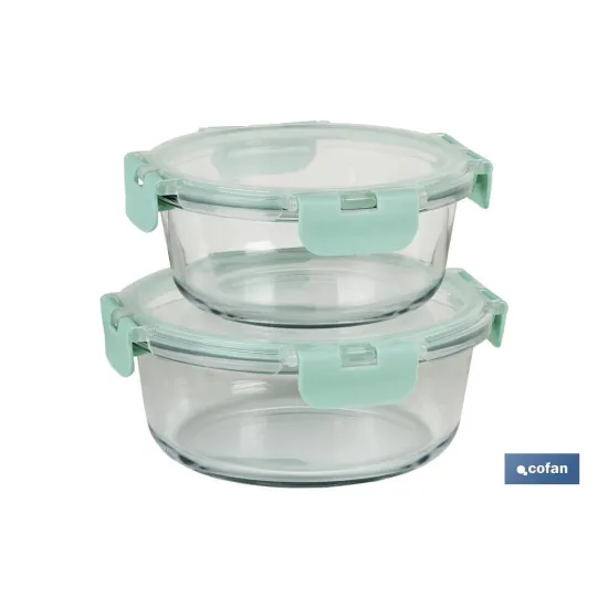 Comprar SET DE 2 RECIPIENTES DE BOROSILICAT Cofan | almacendeferreteriacor.es