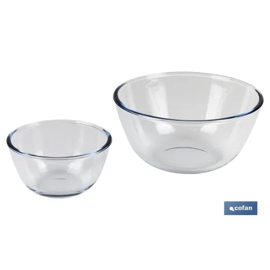 Comprar SET DE 2 ENSALADERAS DE VIDRIO BORO Cofan | almacendeferreteriacor.es