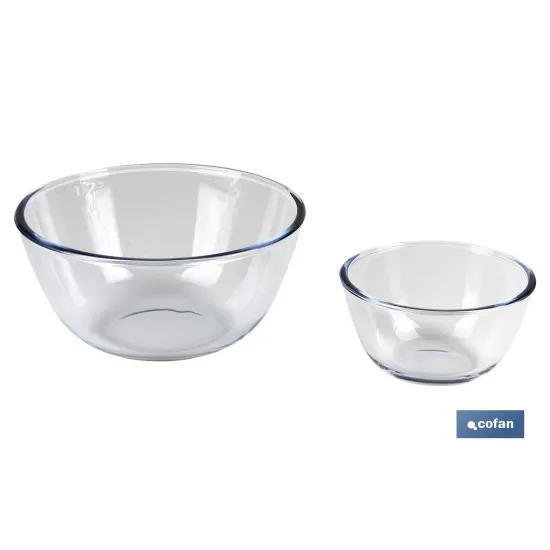 Comprar SET DE 2 ENSALADERAS DE VIDRIO BORO Cofan | almacendeferreteriacor.es