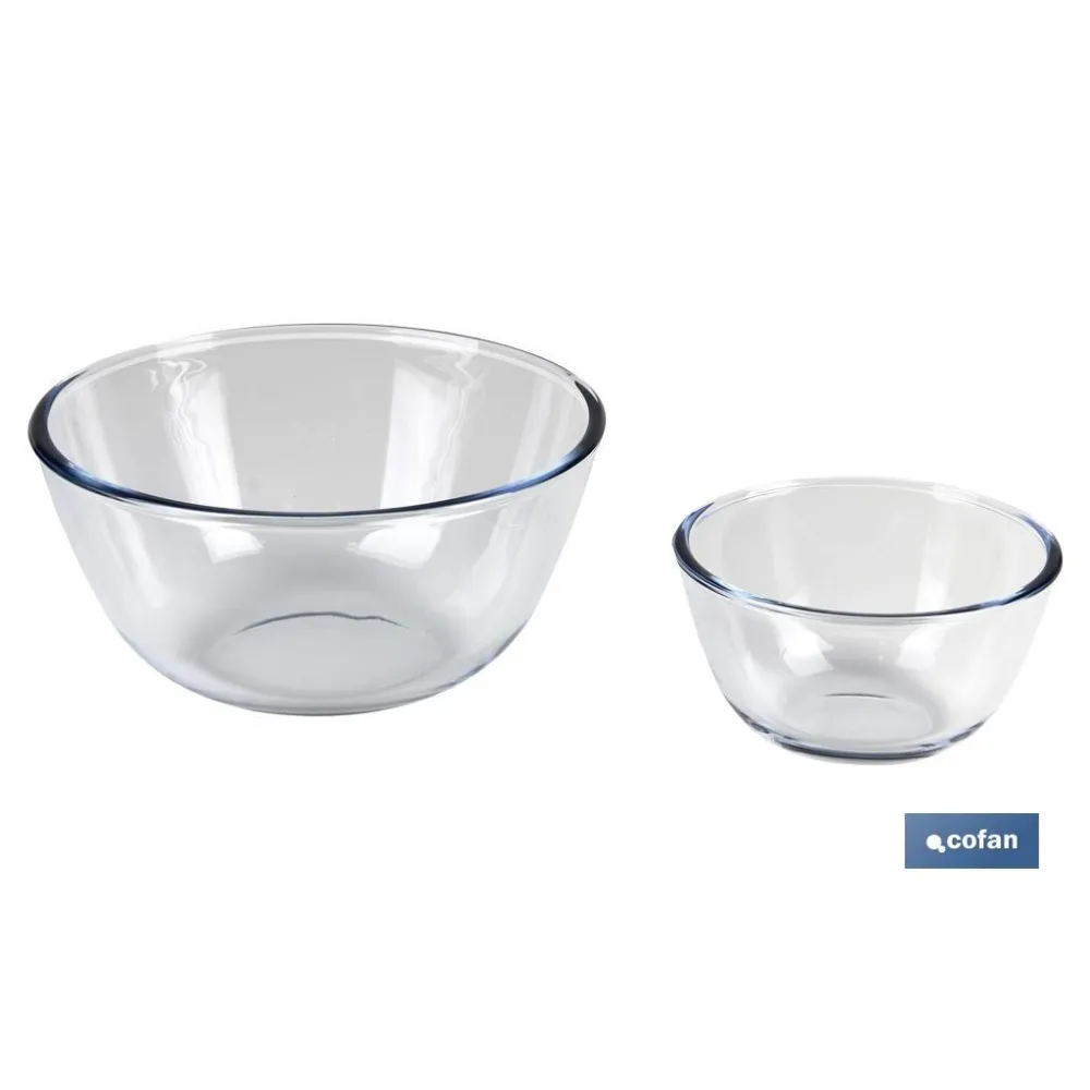 Comprar SET DE 2 ENSALADERAS DE VIDRIO BORO Cofan | almacendeferreteriacor.es