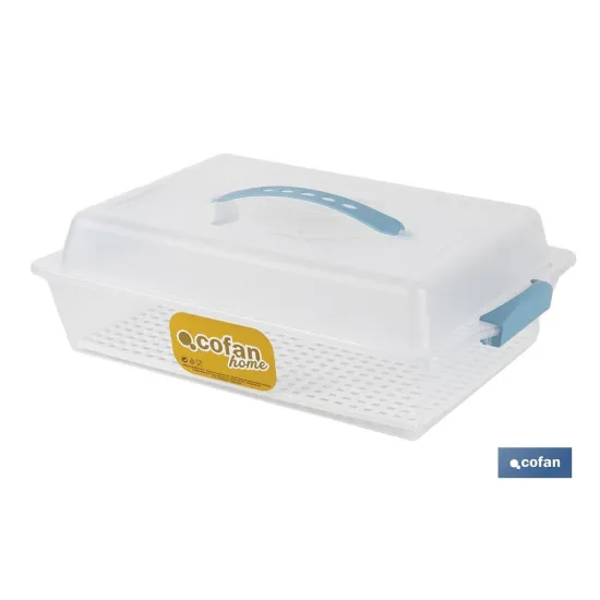 Comprar TARTERA RECTANGULAR AZUL OPACA PAVL Cofan | almacendeferreteriacor.es