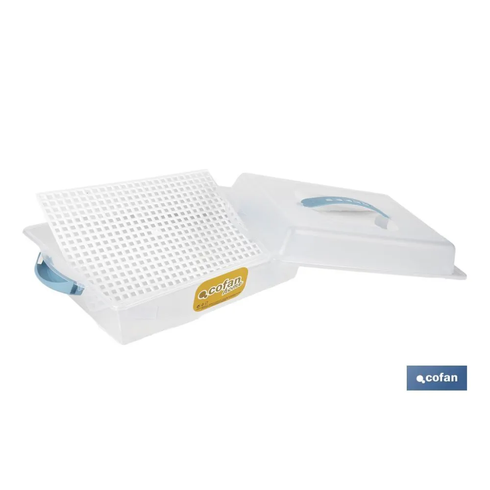 Comprar TARTERA RECTANGULAR AZUL OPACA PAVL Cofan | almacendeferreteriacor.es