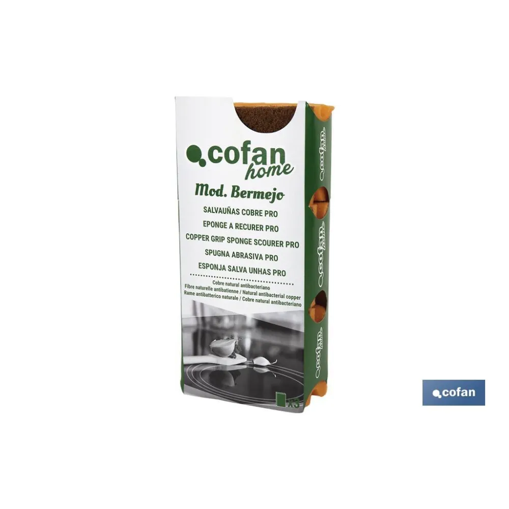 Comprar PACK DE 3 ESTROPAJOS SALVAUÑAS COBR Cofan | almacendeferreteriacor.es