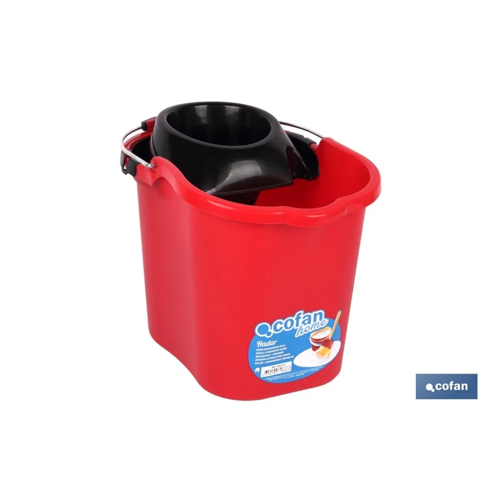 Comprar CUBO+ESCURRIDOR ROJO 16 L (PACK: 1  Cofan | almacendeferreteriacor.es