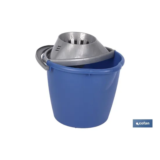 Comprar CUBO + ESCURRIDOR 13 L AZUL (PACK:  Cofan | almacendeferreteriacor.es