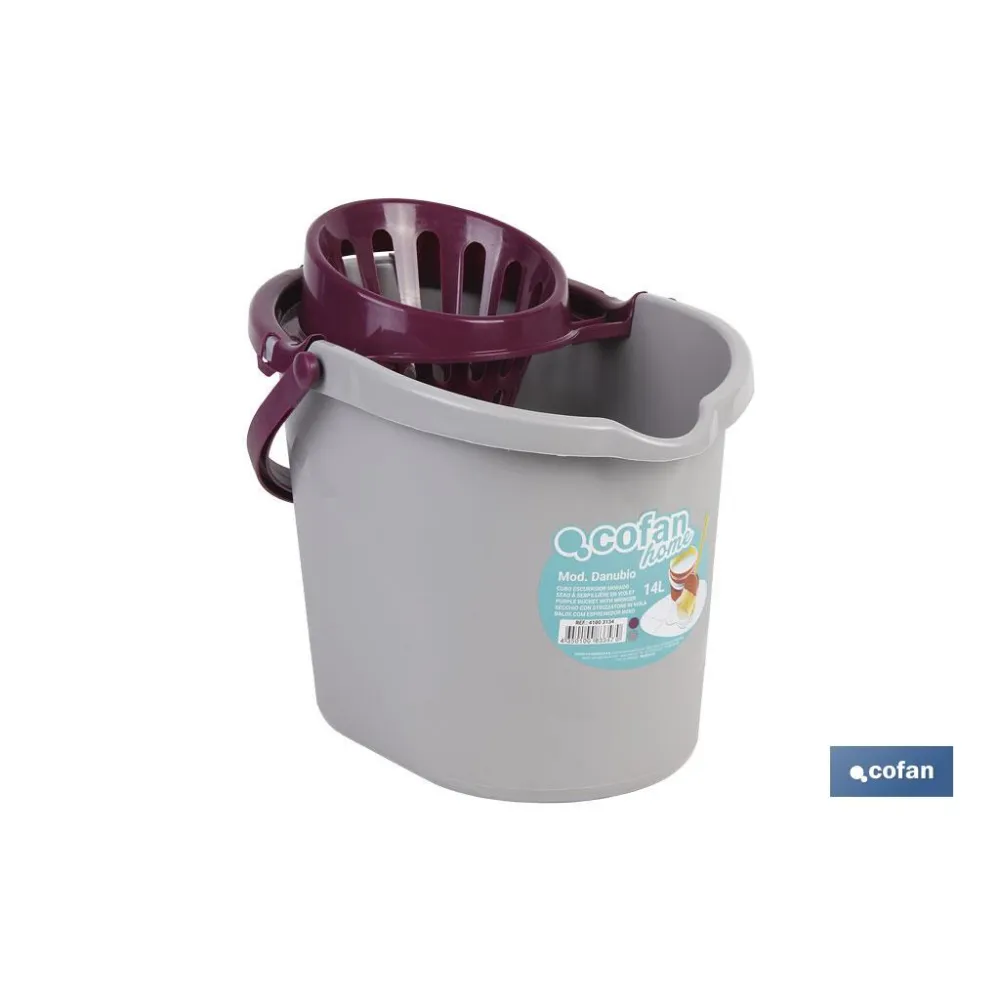 Comprar CUBO ESCURRIDOR 14L.MORADO (PACK: 1 Cofan | almacendeferreteriacor.es