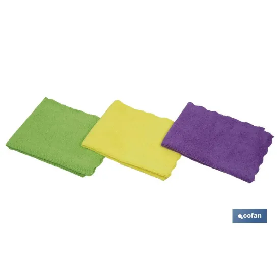 Comprar PACK DE 3 BAYETAS DE  MICROFIBRA  4 Cofan | almacendeferreteriacor.es