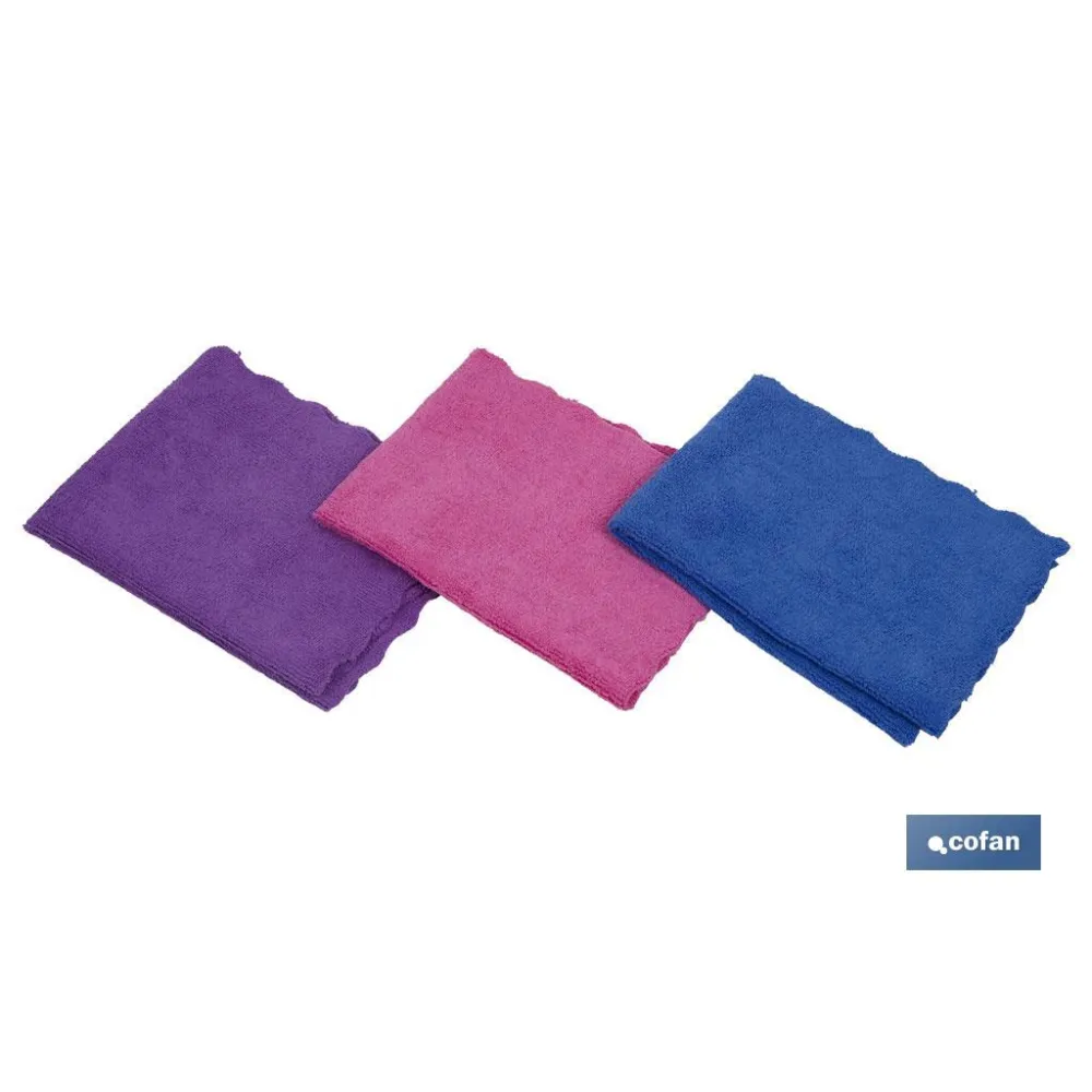 Comprar PACK DE 3 BAYETAS DE MICROFIBRA 40X Cofan | almacendeferreteriacor.es