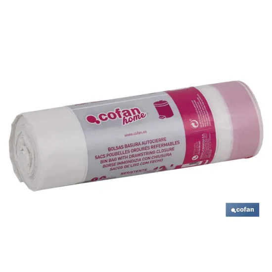 Comprar BOLSA DE BASURA  AUTOCIERRE 35X50 G Cofan | almacendeferreteriacor.es