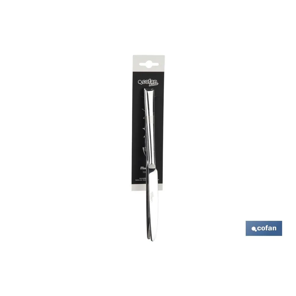 Comprar BL 2uds CUCHILLO DE MESA INOX C-18/ Cofan | almacendeferreteriacor.es
