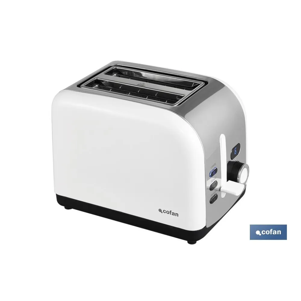 Comprar TOSTADOR 2 REBANADAS COLOR BLANCO/A Cofan | almacendeferreteriacor.es