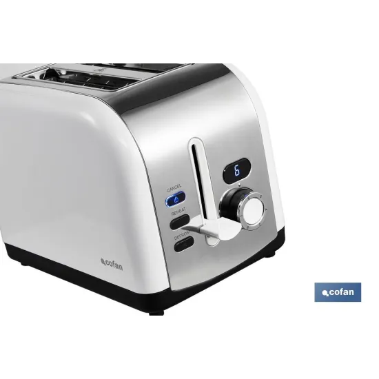 Comprar TOSTADOR 2 REBANADAS COLOR BLANCO/A Cofan | almacendeferreteriacor.es