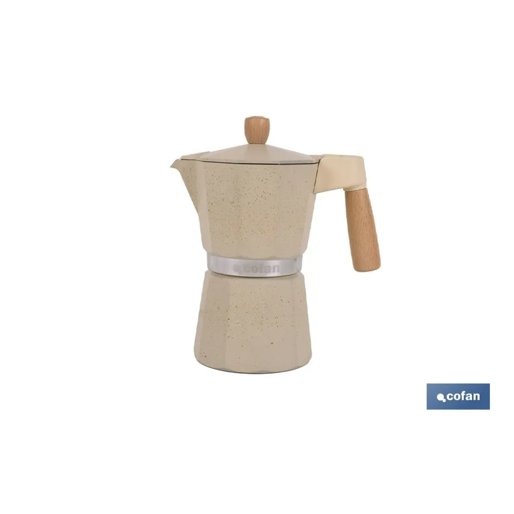 Comprar CAFETERA ITALIANA DE INDUCCIÓN BEIG Cofan | almacendeferreteriacor.es