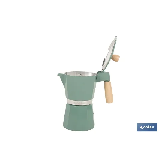 Comprar CAFETERA ITALIANA DE INDUCCIÓN VERD Cofan | almacendeferreteriacor.es