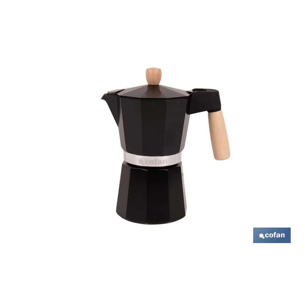Comprar CAFETERA ITALIANA DE INDUCCIÓN NEGR Cofan | almacendeferreteriacor.es