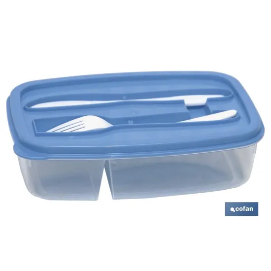 Comprar FIAMBRERA AZUL RECTANGULAR CON CUBI Cofan | almacendeferreteriacor.es