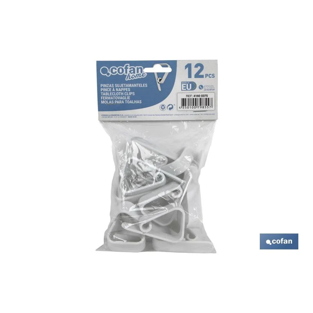 Comprar PINZAS SUJETAMANTELES 12 UDS (PACK: Cofan | almacendeferreteriacor.es