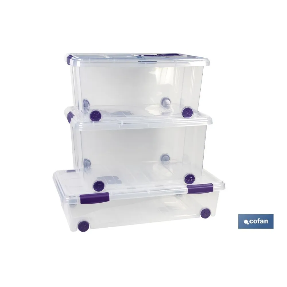 Comprar CAJA ORDENACION CON RUEDAS 57L MODE Cofan | almacendeferreteriacor.es