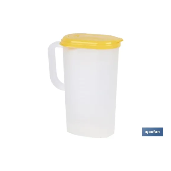 Comprar JARRA DE AGUA 2L AMARILLO  MODELO M Cofan | almacendeferreteriacor.es