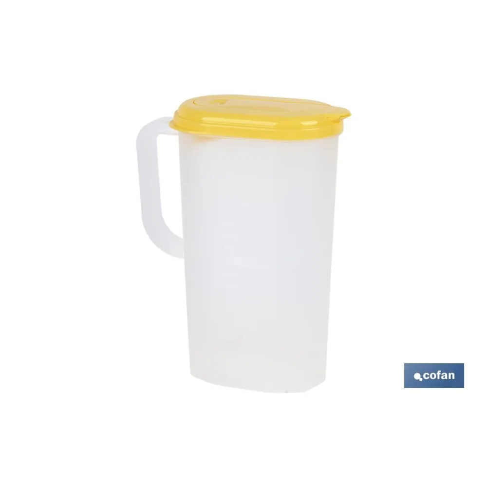 Comprar JARRA DE AGUA 2L AMARILLO  MODELO M Cofan | almacendeferreteriacor.es