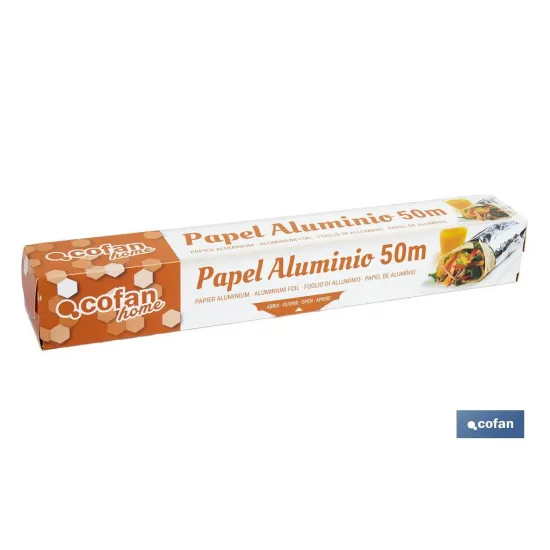 Comprar PAPEL ALUMINIO DOMÉSTICO 50M (PACK: Cofan | almacendeferreteriacor.es