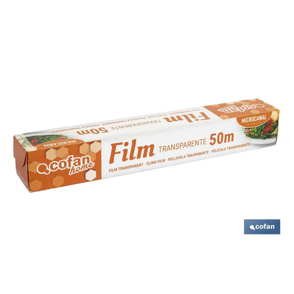 Comprar FILM TRANSPARENTE DOMÉSTICO 50M (PA Cofan | almacendeferreteriacor.es