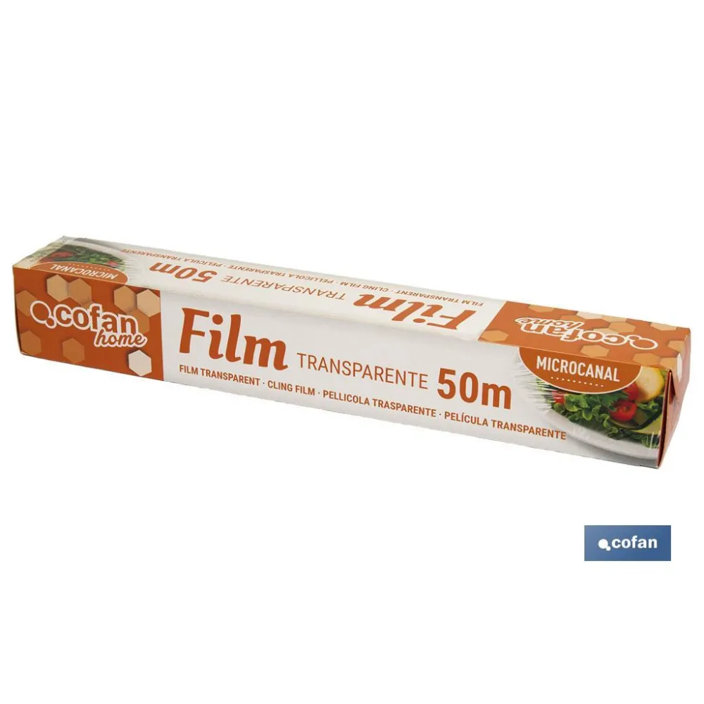 Comprar FILM TRANSPARENTE DOMÉSTICO 50M (PA Cofan | almacendeferreteriacor.es