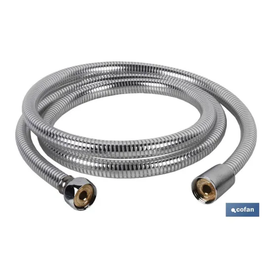 Comprar FLEXO DUCHA PVC PLATA/LATÓN 1,5M (P Cofan | almacendeferreteriacor.es