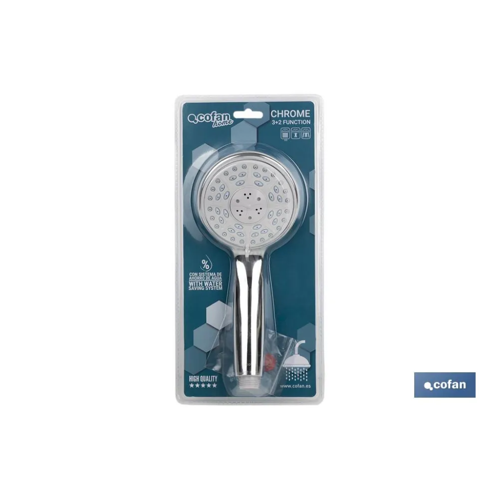 Comprar MANGO DUCHA CROMADO CON 5 FUNCIONES Cofan | almacendeferreteriacor.es