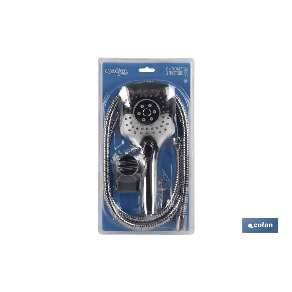 Comprar KIT DUCHA CUADRADA 3 FUNCIONES (MAN Cofan | almacendeferreteriacor.es