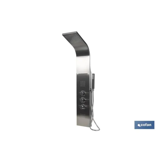 Comprar PANEL DE DUCHA ACERO INOXIDABLE ACA Cofan | almacendeferreteriacor.es