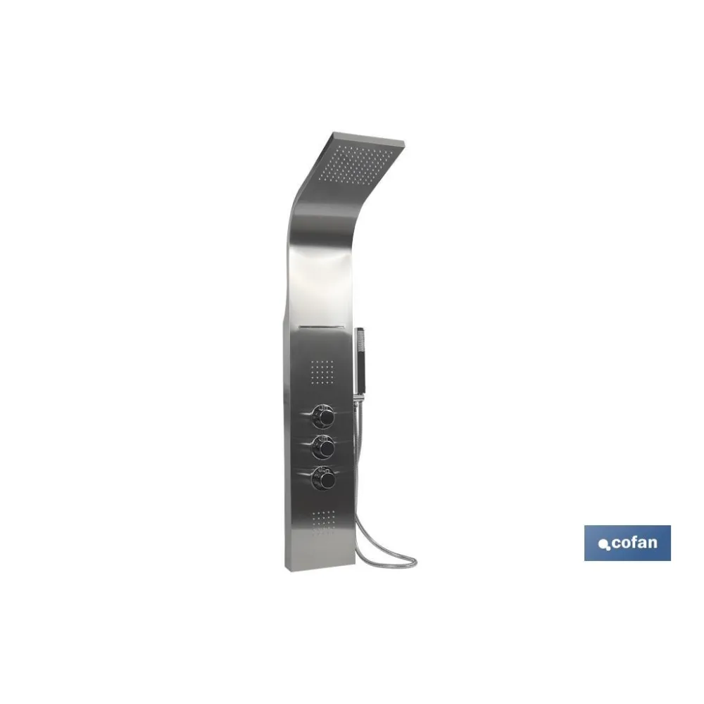 Comprar PANEL DE DUCHA ACERO INOXIDABLE ACA Cofan | almacendeferreteriacor.es