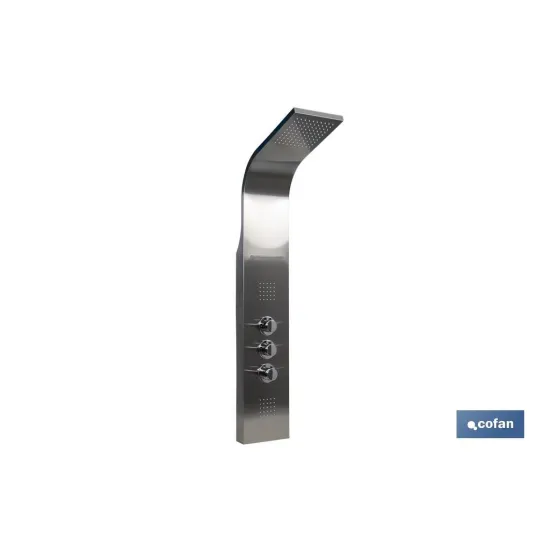 Comprar PANEL DE DUCHA ACERO INOXIDABLE ACA Cofan | almacendeferreteriacor.es