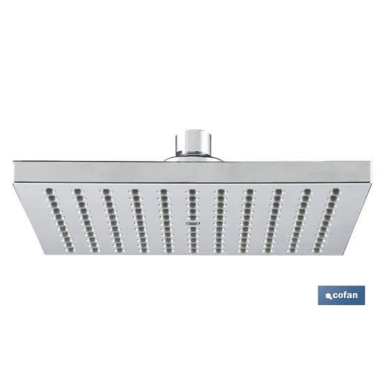 Comprar CABEZAL DUCHA CUADRADO LATÓN 200 X  Cofan | almacendeferreteriacor.es